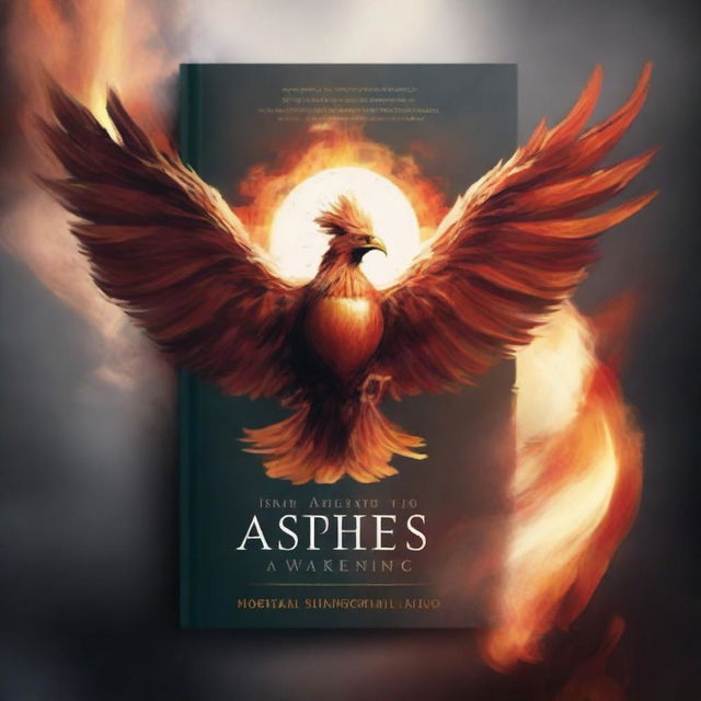 Create a book cover for a title called 'From Ashes to Awakening: A Manifesto for the Church's Triumph' by Roberto Santiago