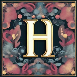 Generate an image featuring the letter 'H' as the main focus