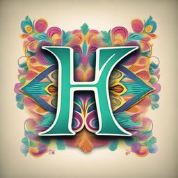 Generate an image featuring the letter 'H' as the main focus