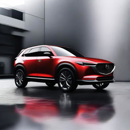 A concept image of a Mazda Flair Crossover with design elements inspired by the Mazda CX-50