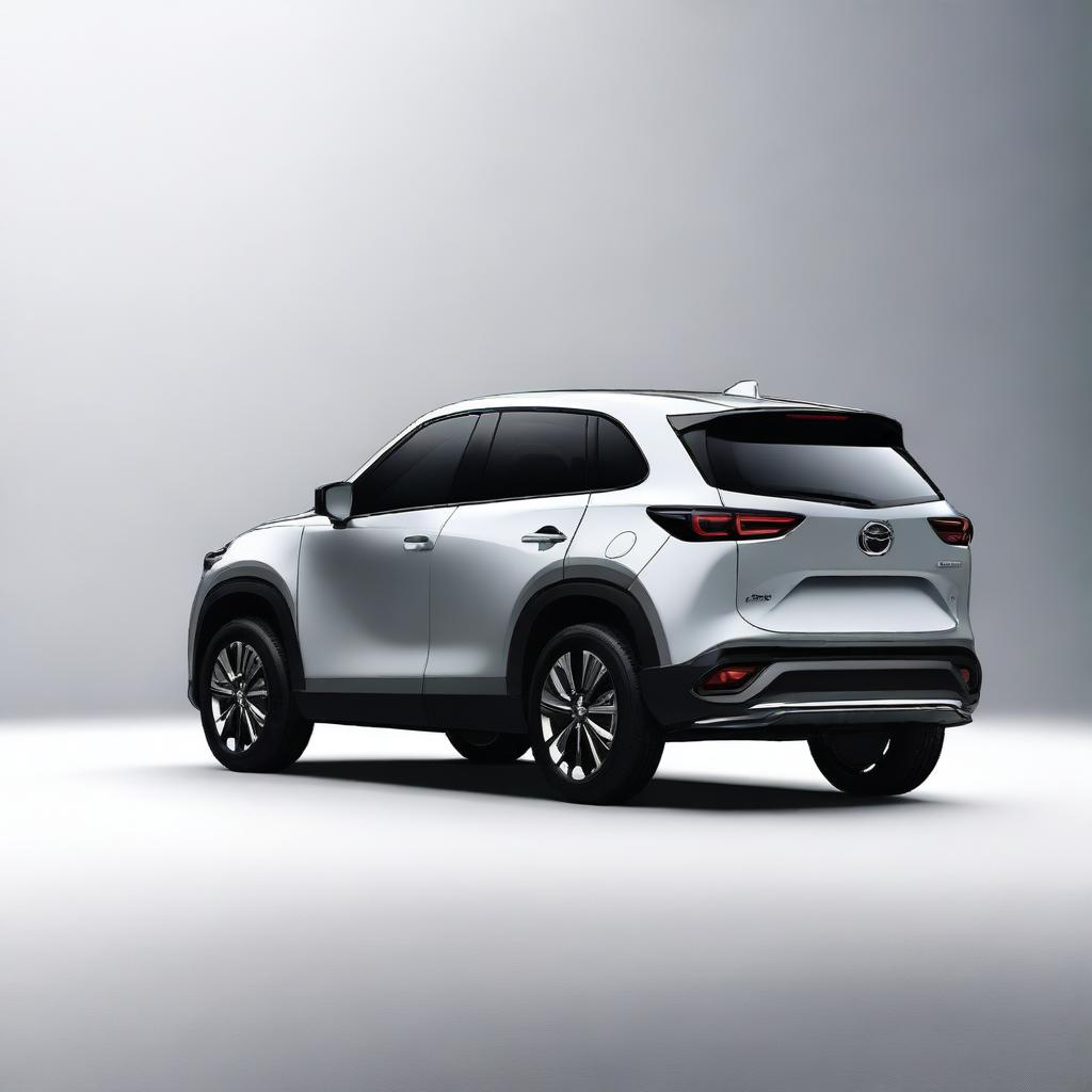 A concept image of a Mazda Flair Crossover kei car with design elements inspired by the Mazda CX-50