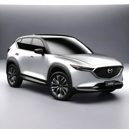 A concept image of a Mazda Flair Crossover kei car with design elements inspired by the Mazda CX-50