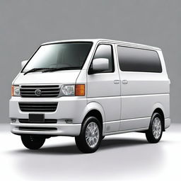 A modern concept image of a Mazda Bongo van