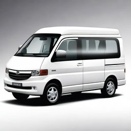 A modern concept image of a Mazda Bongo van