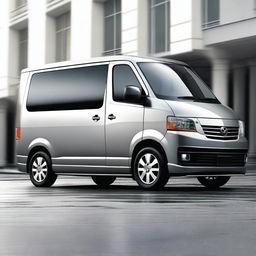 A modern concept image of a Mazda Bongo van