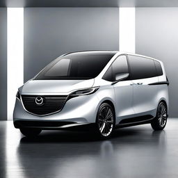 A concept image of a modern Mazda van