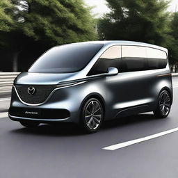 A concept image of a modern Mazda van