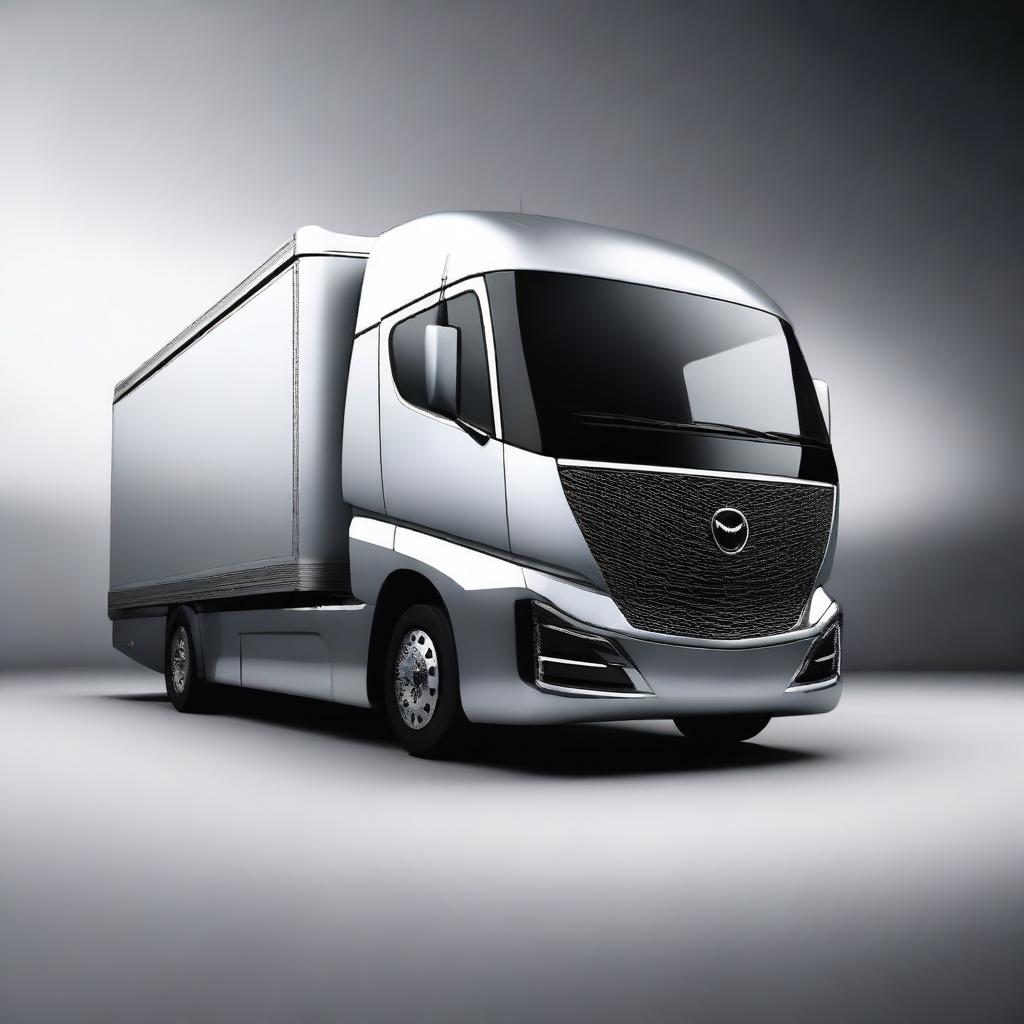 A concept image of a modern Mazda cabover truck