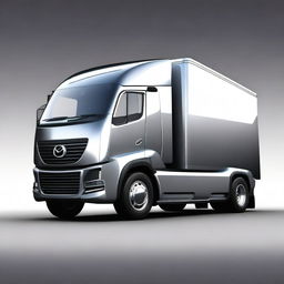 A concept image of a modern Mazda cabover truck