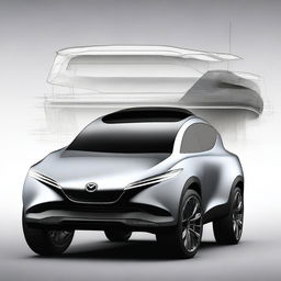 A concept image of a modern Mazda light truck