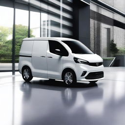 A concept image of a modern Mazda kei van