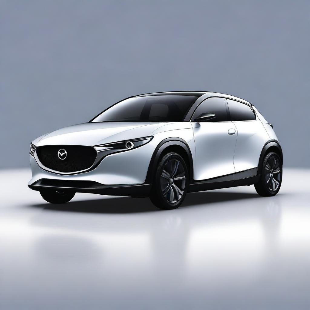 A concept image of a modern Mazda kei car