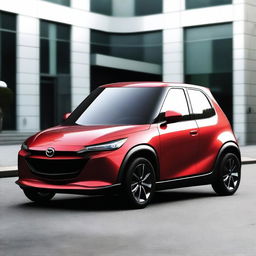 A concept image of a modern Mazda kei car