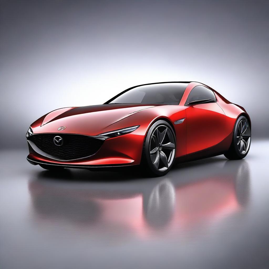 A concept image of a modern Mazda kei sports car