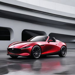 A concept image of a modern Mazda kei sports car