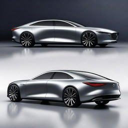 A concept image of a modern Mazda limousine