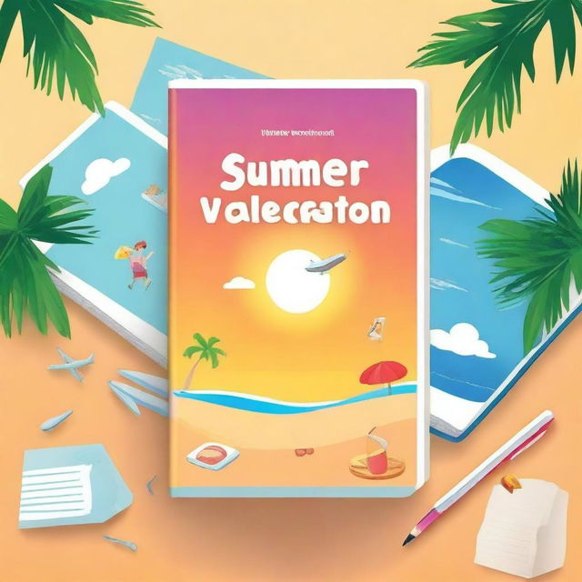 Create a textbook cover for IGCSE summer vacation homework