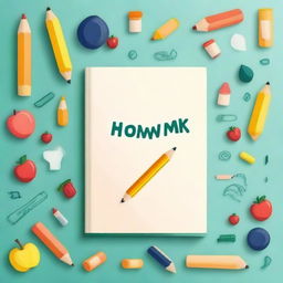 Create a cover for a homework book