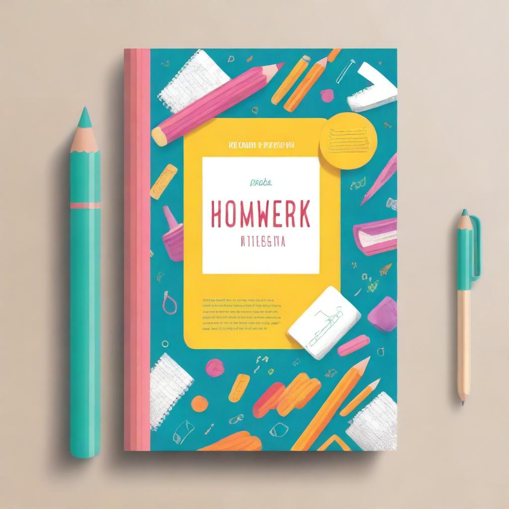 Create a cover for a homework book