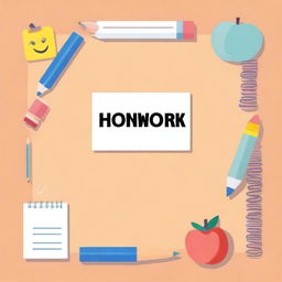 Design a cover page for homework notes