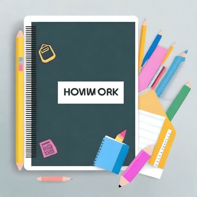 Design a cover page for homework notes