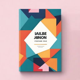 Design a book cover that features geometric shapes and includes two titles