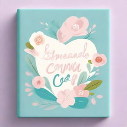 A book cover with a central image demonstrating warmth and love in light blue, baby pink, mint green, white, and beige