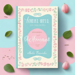 A book cover with a central image demonstrating warmth and love in light blue, baby pink, mint green, white, and beige