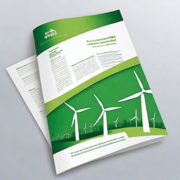 Create a cover page visual for a report titled 'The Green Transition and the Smart Grid'