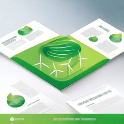 Create a cover page visual for a report titled 'The Green Transition and the Smart Grid'