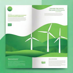 Create a cover page visual for a report titled 'The Green Transition and the Smart Grid'