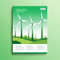 Create a cover page visual for a report titled 'The Green Transition and the Smart Grid'