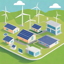 Illustrate a smart electricity grid