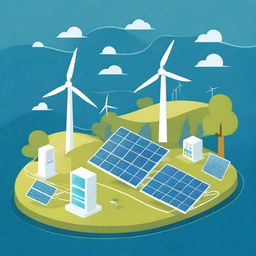 Illustrate a smart electricity grid