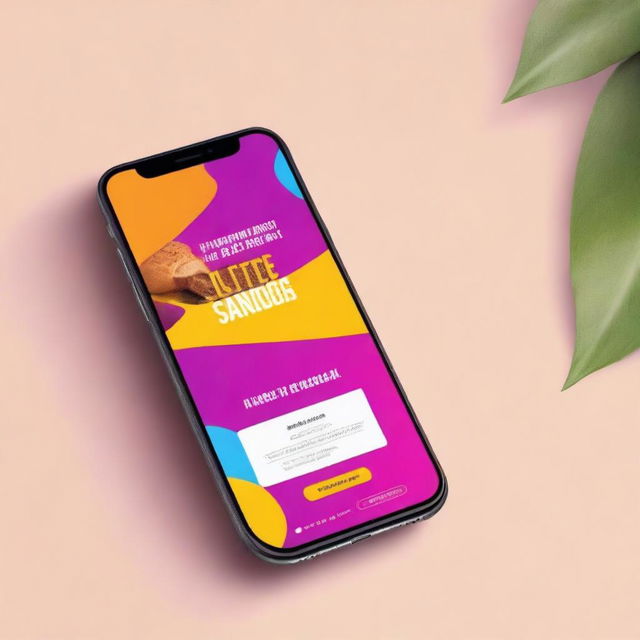 Create a vibrant and eye-catching mobile poster