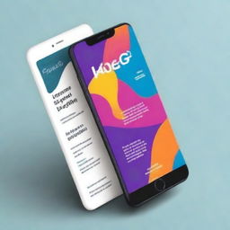 Create a vibrant and eye-catching mobile poster