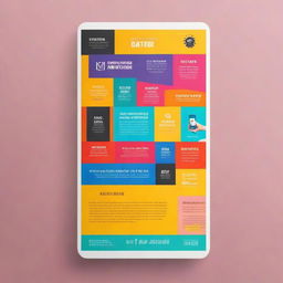 Create a vibrant and eye-catching mobile poster