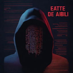 Design a poster for a movie titled 'Sete de Abril' about cyber crime