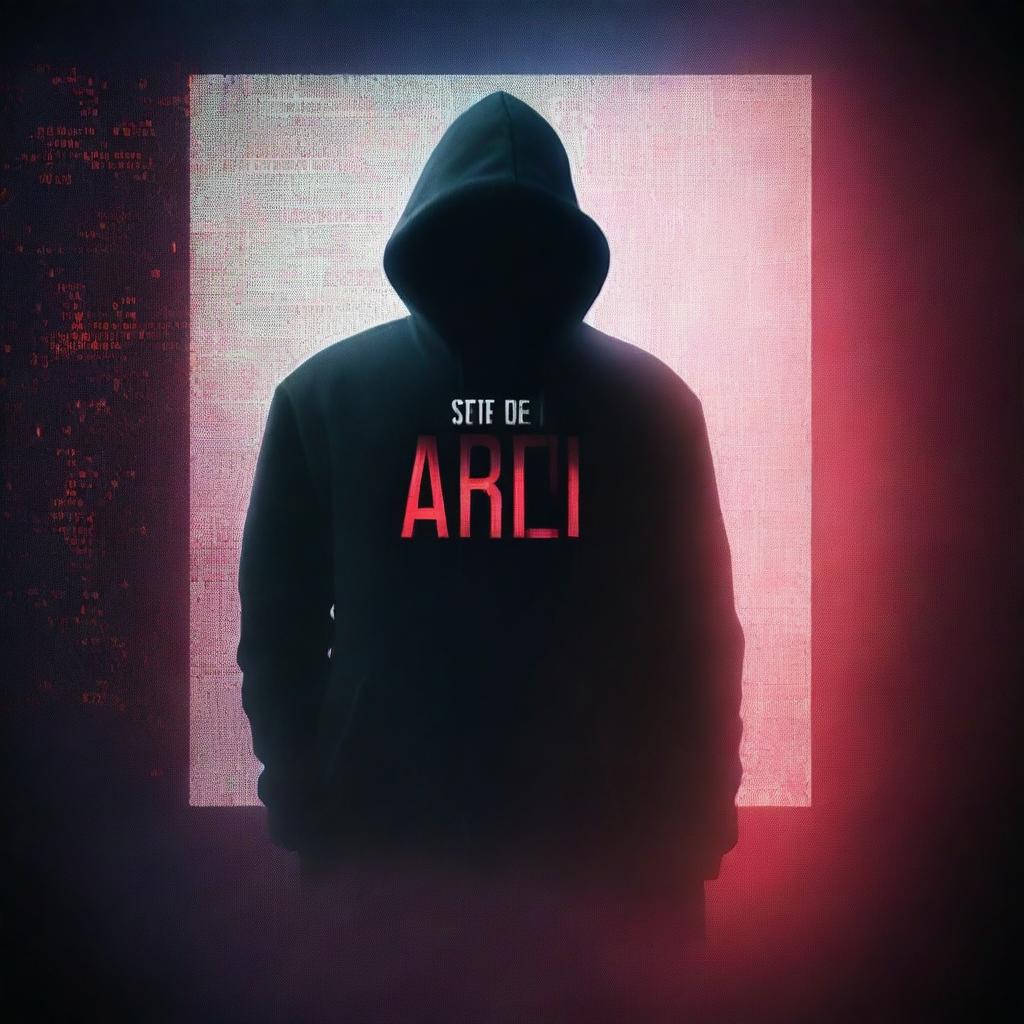 Design a poster for a movie titled 'Sete de Abril' about cyber crime