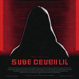 Design a poster for a movie titled 'Sete de Abril' about cyber crime