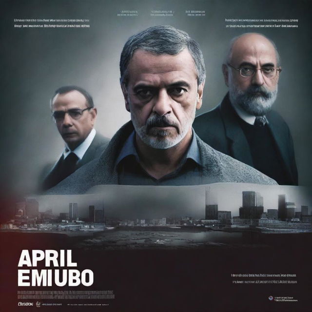 Crie um pôster de filme sobre crimes cibernéticos intitulado 'April 7th' em português