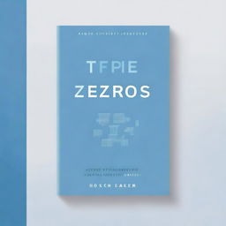 A modern literary fiction book cover for a novel titled 'Triple Zeros'