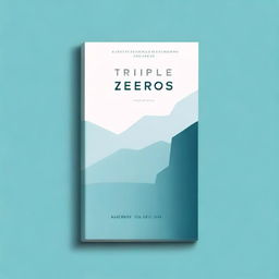 A modern literary fiction book cover for a novel titled 'Triple Zeros'