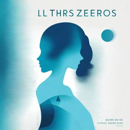 A modern literary fiction book cover for a novel titled 'Triple Zeros' featuring a woman on the front