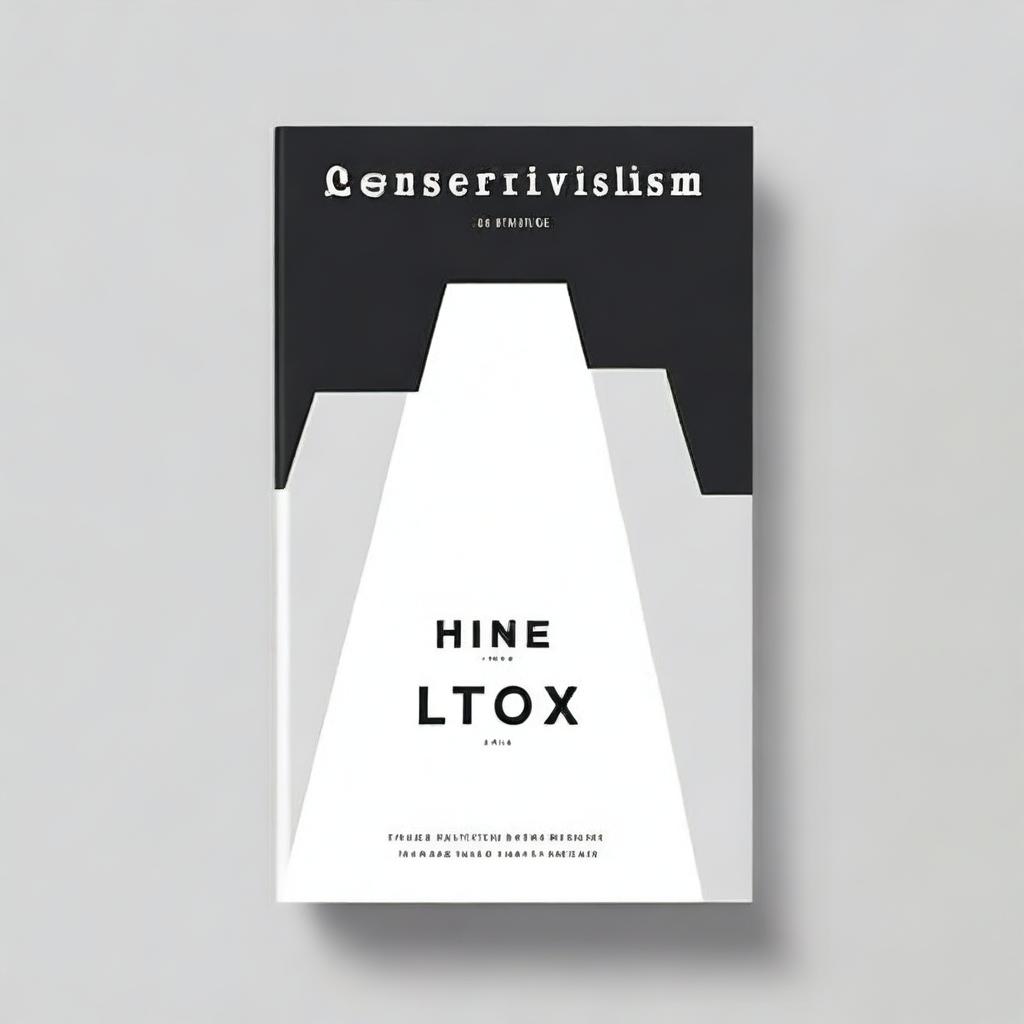 A book cover design with the title 'Conservatism is the New Future'