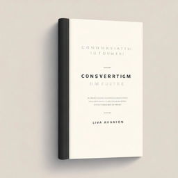 A book cover design with the title 'Conservatism is the New Future'