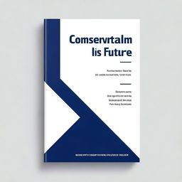 A book cover design with the title 'Conservatism is the New Future'