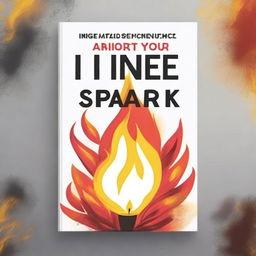 Create a book cover for a self-help book titled 'Ignite Your Inner Spark: 12 Steps to Self-Motivation' by Ellenmae Sobion