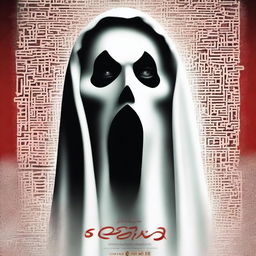 A reimagined movie poster for an Arabic version of the classic horror film 'Scream'