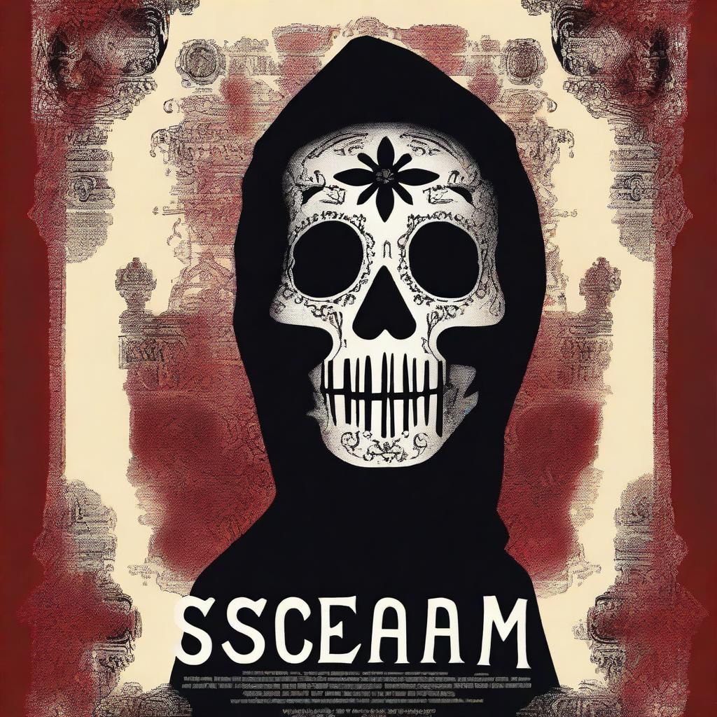 A reimagined movie poster for a Mexican version of the classic horror film 'Scream'